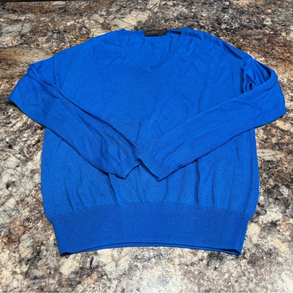 The Limited Women’s Bright Blue V-Neck Sweater